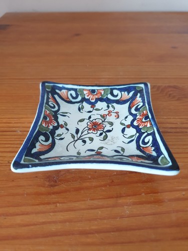 Cendrier porcelaine décor - cendrier,