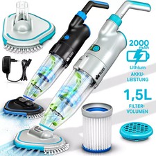 tillvex pool vacuum handheld vacuum cleaner cleaning set battery pool cleaner
