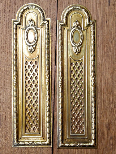 Paire anciennes plaques - paire,