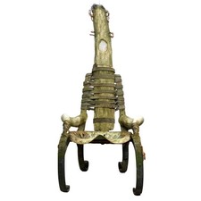 Fauteuil trône "Carmela" sculpture de Michel Haillard