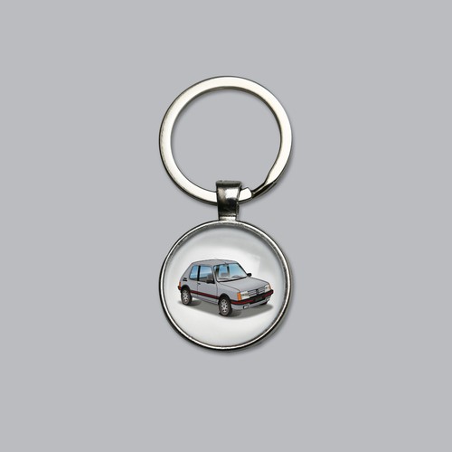 Porte clés peugeot 205 - porte-clés,
