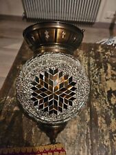 Lustre plafonnier suspendu en mosaïque de verre turc marocain luminaire