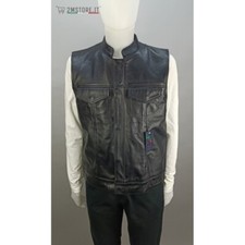 Gilet véritable cuir haute - cuir,