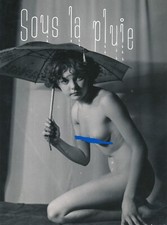 Ervin MARTON femme sexy photo photographie époque v. 1950 parapluie nu