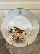 Ancienne Assiette Porcelaine Sèvres Lahore & Panier XIXème 19ème Chasse Renard