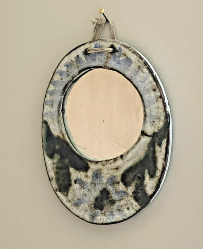 Miroir ovale vintage - miroir,