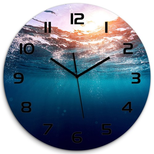 Tulup horloge murale verre - horloge,