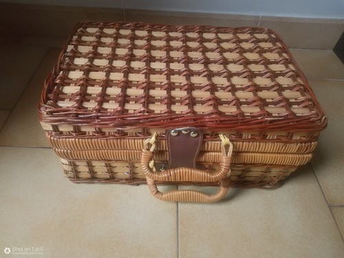 Mallette valise osier et - valise, en