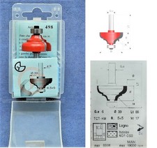 Fraise Gamma Zinken Article 498 HT6855521 Pour Bois Aggloméré MDF-OSB
