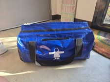 Sac Guy Cotten Semi -Waterproof Bag 40 Litres - Unisex - Bleu Et Blanc Vintage 