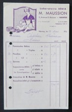 Billhead Facture NANTES 1934