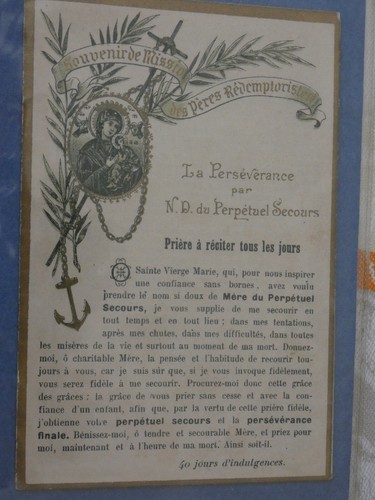 Image pieuse volets souvenir - image,