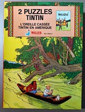 2 Puzzles Tintin : L'oreille cassé & Tintin En Amérique. Willeb Ref 1940 A 1978