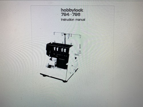 Pfaff hobbylock 794 manual - hobbylock,