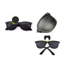 Lunettes à Trous Sténopé Grille Vue Améliorer Vision Exercice  guérison des yeux