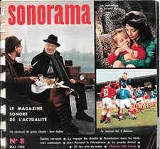 COLLECTION SONORAMA N° 8 (MAI 1959)--JEAN GABIN/JULIETTE GRECO/RUBGY 5 NATIONS