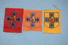 C42 insigne écusson catholique scout Ames Vaillantes Cœurs Vaillants patronage