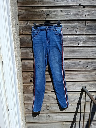 Pantalon jean bleu - jean, avec