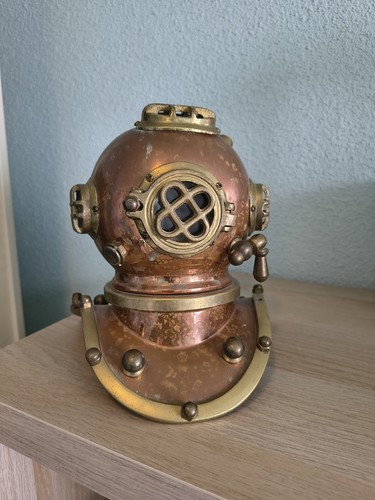 Casque scaphandrier cuivre - en,