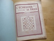 JEU D' ECHECS - L' ECHIQUIER DE PARIS REVUE ECHECS N° 1 à 5 1947 RARE