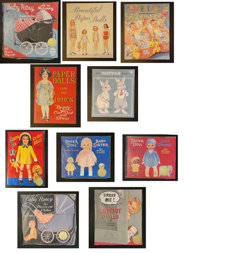 Set vintage paper doll - of, xx