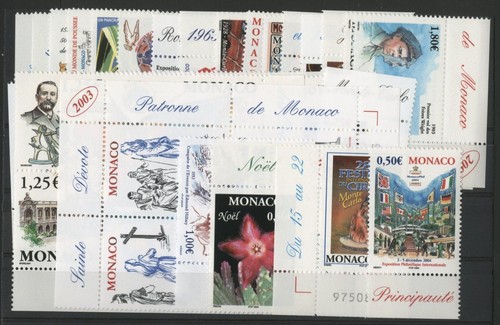 Timbre monaco année complète - année,