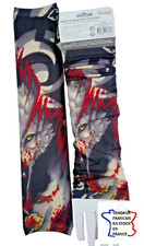 2 MANCHES TATOUEES ,LOUP ,env.23 cm ,ARLEQUIN,ADULTE UNISEX ,DEGUISEMENT.
