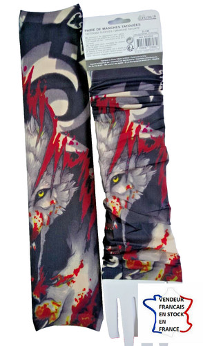Manches tatouees loup - 2,