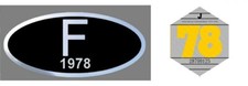 vignette 1978 + adhésif F