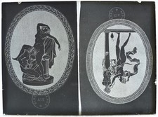 FEMMES NUES 1920 PLAQUE VERRE