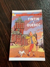 CARTE POSTALE 15X10 TINTIN HOMMAGE A HERGE PASTICHE RODIER A QUEBEC PARODIE