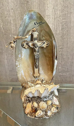 Benitier vintage jesus - di,