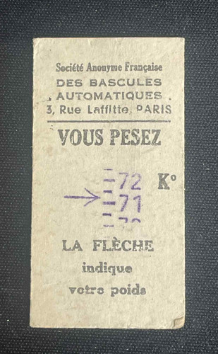 Vieux papier ancien ticket - ancien, de
