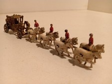 Crescent Toys GB Attelage 8 chevaux 1953 royal reine Elisabeth 2 1/87