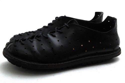 Trippen black leather casual - black,