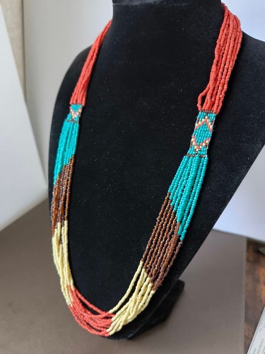Collier perles tribales - collier, de
