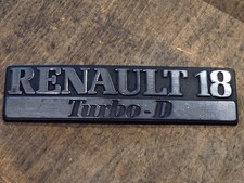 RENAULT 18 TURBO D emblème