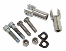 SUPPORTS DE REPOSE-PIEDS CHROMÉS LONGS POUR HARLEY & CUSTOM (3/8-16)