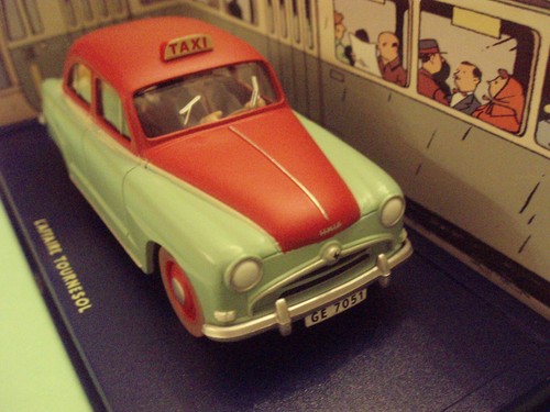 Voiture tintin taxi simca - voiture,
