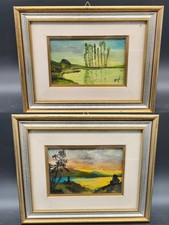 Lot 2 Petits Tableaux Paysage