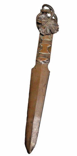 Coupe papier bronze pampres - en,