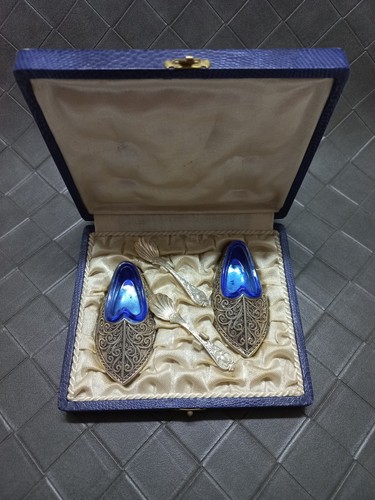 Paire salerons argent - de,
