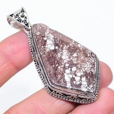 Pendentif pierre précieuse cheval sauvage fait main cadeau de Noël bijou vint...