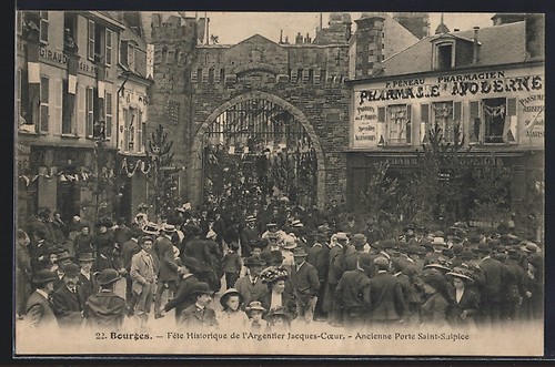Cpa bourges fete - cpa,