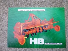 PROSPECTUS HOWARD ROTOVATEUR MODELE HB SELECTACOUPE - AXIAL - DEPORTABLE
