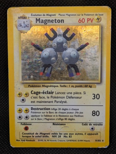 Carte pokémon magneton - carte,