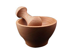 Ensemble mortier en bois - ensemble,