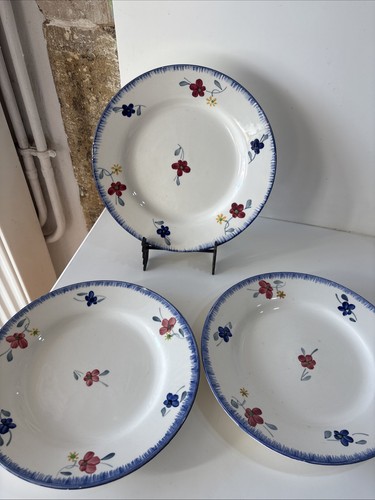Assiettes plates digoin - 3,