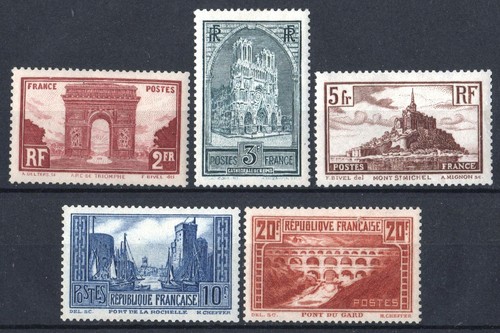 France yvert 258 262 - france,