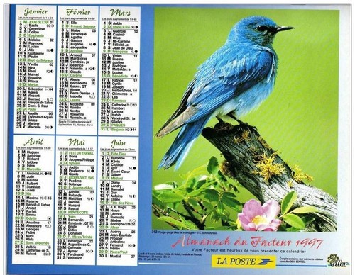 Almanach facteur oller 1997 - facteur,